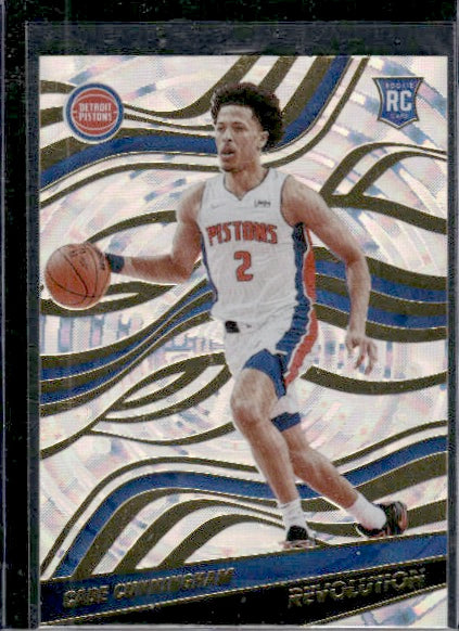 2021-22 Panini Revolution #120 Cade Cunningham Fractal RC