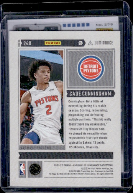 2021-22 Panini Chronicles #279 Cade Cunningham RC