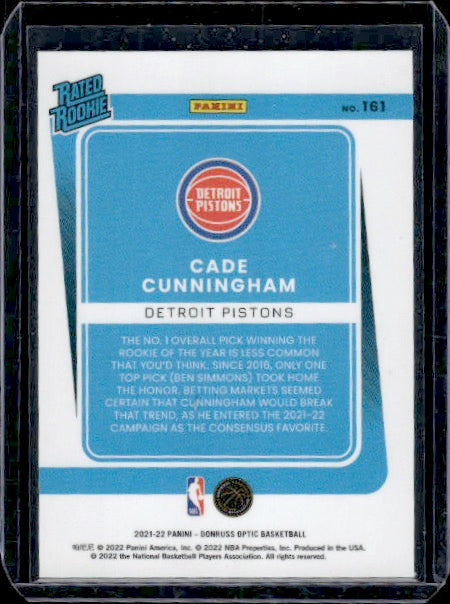 2021-22 Donruss Optic #161 Cade Cunningham RC