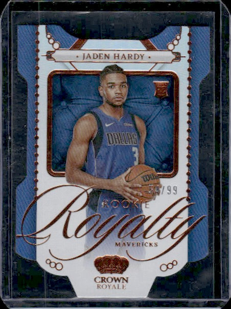 2022-23 Panini Crown Royale #35 Jaden Hardy Rookie Royalty #/99 RC