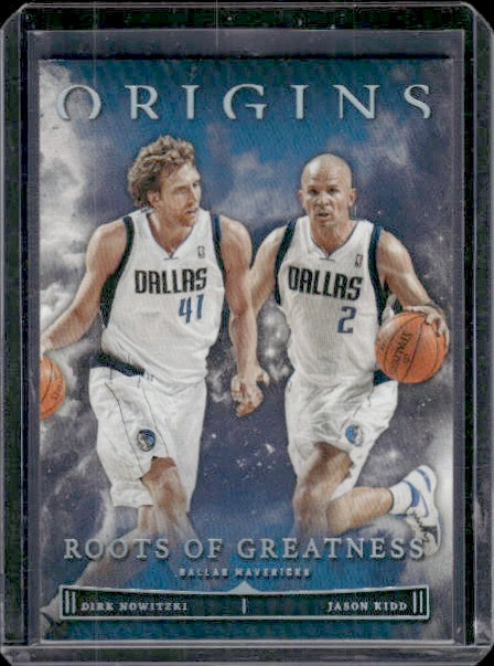 2022-23 Panini Origins #24 Dirk Nowitzki / Jason Kidd Roots of Greatness