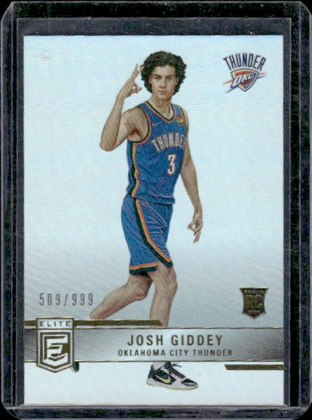 2021-22 Donruss Elite #243 Josh Giddey #/999 RC