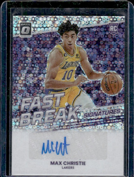 2022-23 Donruss Optic #FBS-MAX Max Christie Fast Break Signatures RC