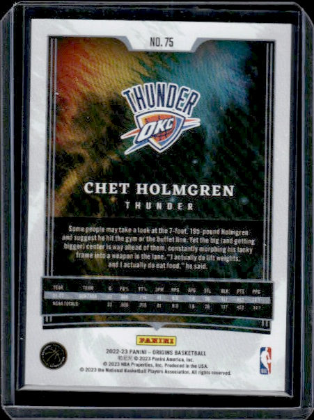 2022-23 Panini Origins #75 Chet Holmgren RC