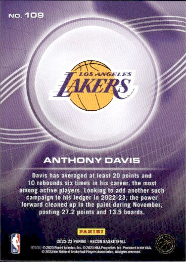 2022-23 Panini Recon #109 Anthony Davis