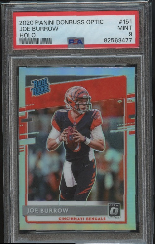 2020 Donruss Optic #151 Joe Burrow Holo PSA 9 RC