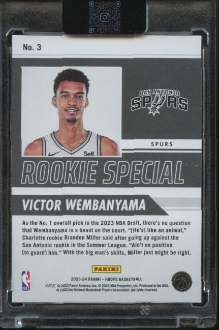 2023-24 Hoops #3 Victor Wembanyama Rookie Special RC