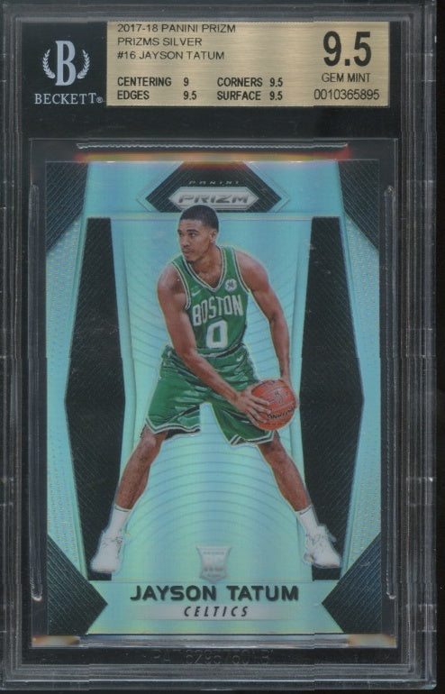 2017-18 Panini Prizm #16 Jayson Tatum Prizm Silver BGS 9.5 RC