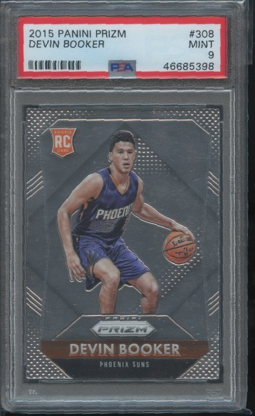 2015-16 Panini Prizm #308 Devin Booker PSA 9 RC