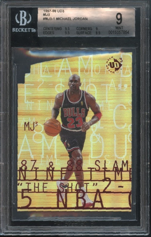 1997-98 Upper Deck UD3 #MJ3-1 Michael Jordan MJ3 BGS 9