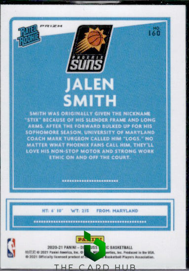 2020-21 Donruss Optic #160 Jalen Smith Purple RC