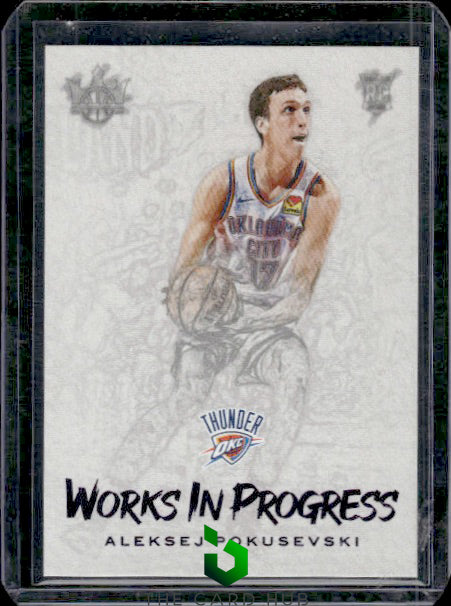 2020-21 Panini Court Kings #27 Aleksej Pokusevski Works in Progress #/49 RC