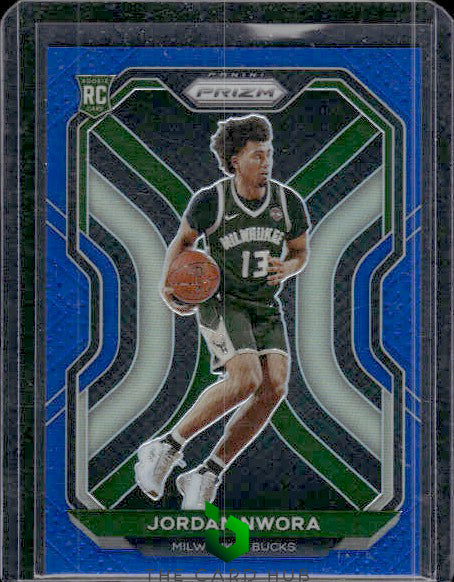 2020-21 Panini Prizm #273 Jordan Nwora Blue Prizms #/199 RC