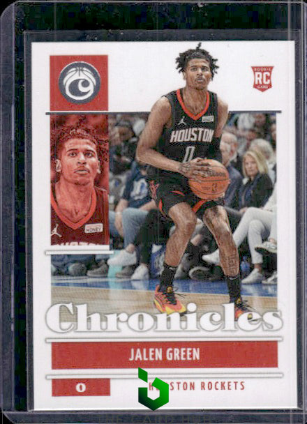 2021-22 Panini Chronicles #49 Jalen Green Green RC