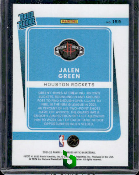 2021-22 Donruss Optic #159 Jalen Green RC