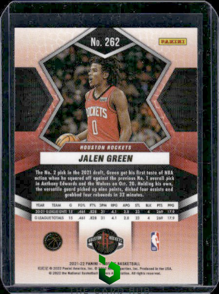 2021-22 Panini Mosaic #262 Jalen Green RC