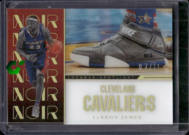 2022-23 Panini Noir #1 LeBron James Sneaker Spotlight #/99