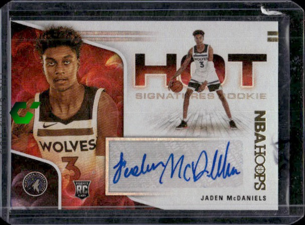 2020-21 Hoops #HR-JMC Jaden McDaniels Hot Signatures Rookies RC