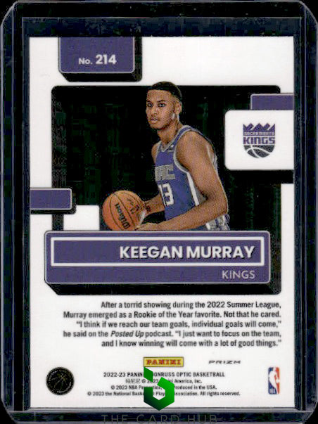 2022-23 Donruss Optic #214 Keegan Murray Holo RC