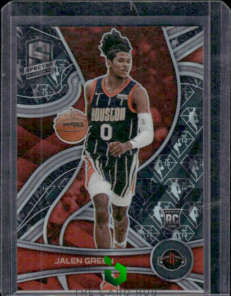 2021-22 Panini Spectra #105 Jalen Green 75th Anniversary Variation RC