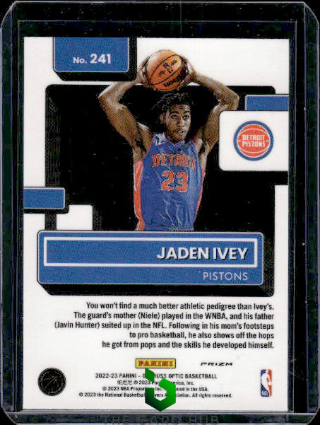 2022-23 Donruss Optic #241 Jaden Ivey Holo RC