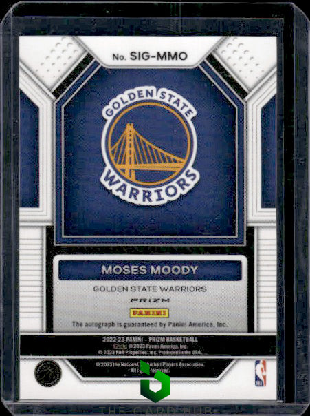 2022-23 Panini Prizm #SIG-MMO Moses Moody Signatures Prizms Choice