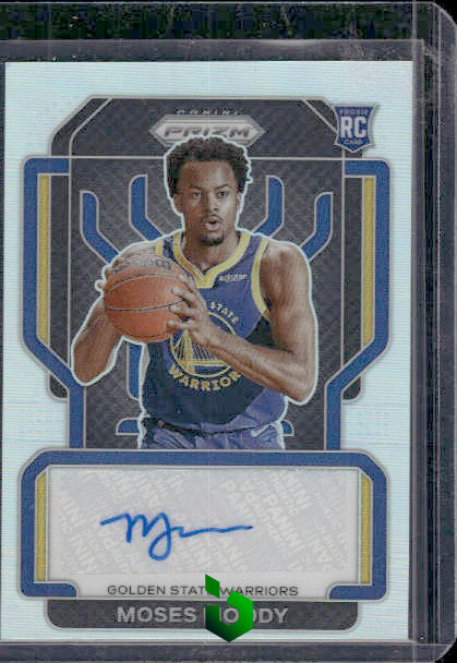 2021-22 Panini Prizm #RS-MMO Moses Moody Rookie Signatures Prizms Silver RC