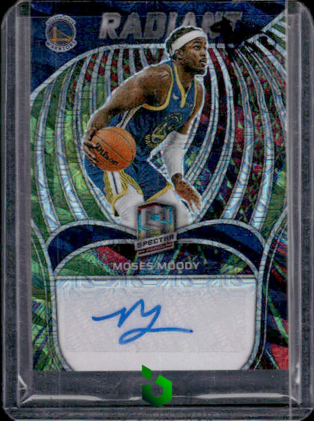 2021-22 Panini Spectra #RSI-MMO Moses Moody Radiant Signatures Meta #/25 RC