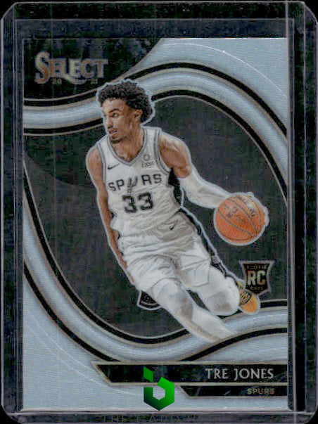 2020-21 Panini Select #263 Tre Jones Silver Prizms RC