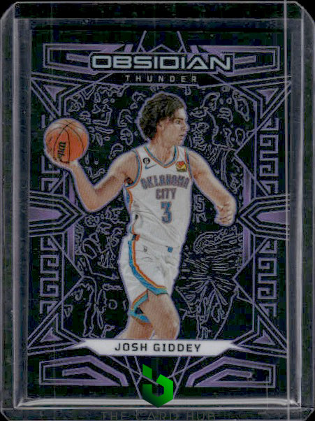 2022-23 Panini Obsidian #103 Josh Giddey Electric Etch Purple #/99