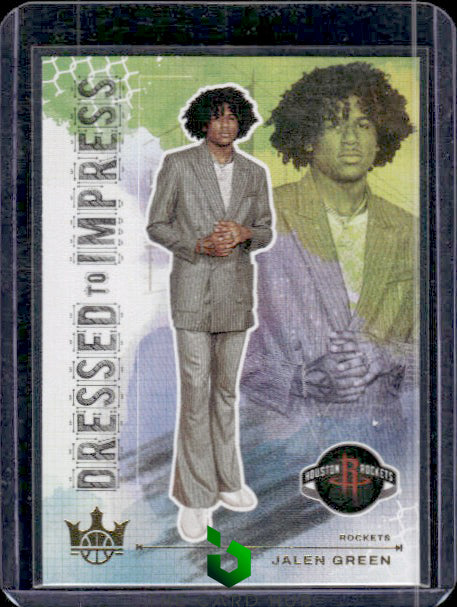 2021-22 Panini Court Kings #6 Jalen Green Dressed to Impress RC