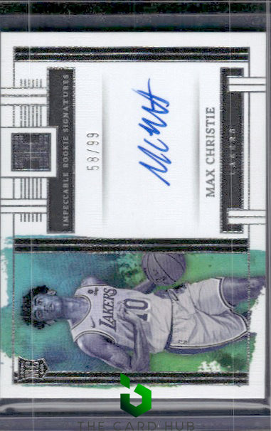 2022-23 Panini Impeccable Max Christie Impeccable Rookie Signatures #/99 RC