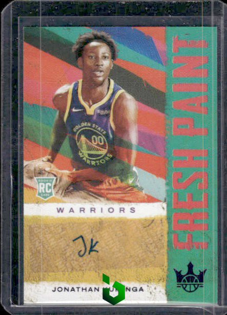 2021-22 Panini Court Kings #FP-JKG Jonathan Kuminga Fresh Paint Violet #/49 RC