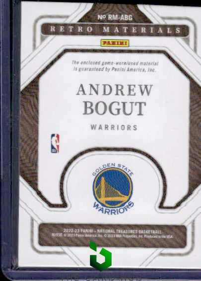 2022-23 Panini National Treasures #RM-ABG Andrew Bogut Retro Materials #/99