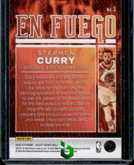 2022-23 Panini Select #3 Stephen Curry En Fuego