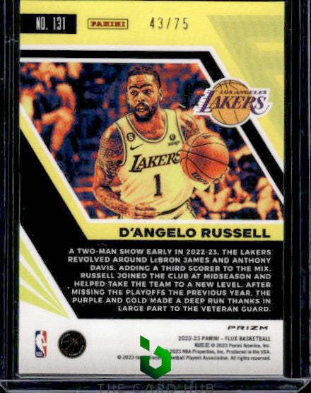 2022-23 Panini Flux #131 D'Angelo Russell Supernova #/75