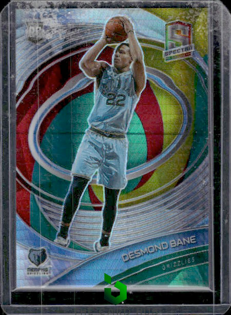 2020-21 Panini Spectra #107 Desmond Bane Asia Red Yellow Green RC