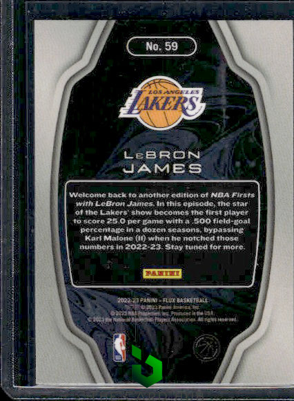 2022-23 Panini Flux #59 LeBron James Titan Set