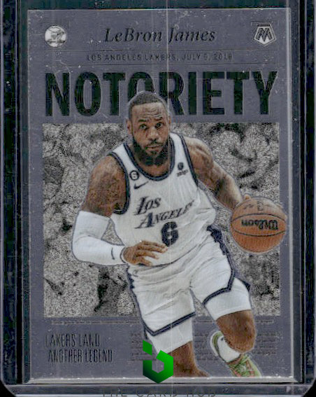 2022-23 Panini Mosaic #2 LeBron James Notoriety