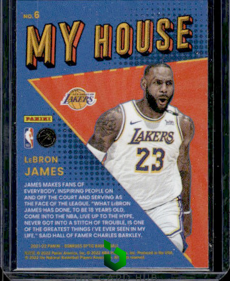 2021-22 Donruss Optic #6 LeBron James My House