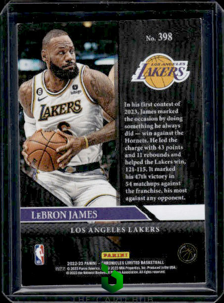 2022-23 Panini Chronicles #398 LeBron James Blue #/99