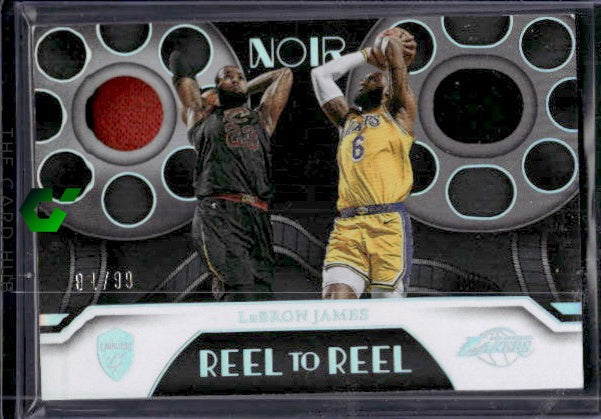 2022-23 Panini Noir #RRM-LBJ LeBron James Reel to Reel Memorabilia