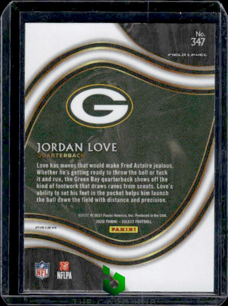 2020 Panini Select #347 Jordan Love Silver Prizm