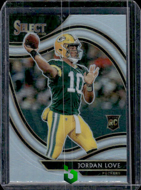 2020 Panini Select #347 Jordan Love Silver Prizm