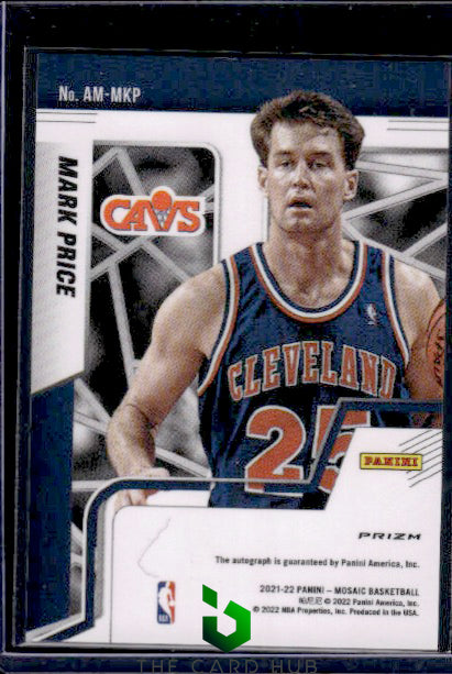 2021-22 Panini Mosaic #AM-MKP Mark Price Autographs Mosaic