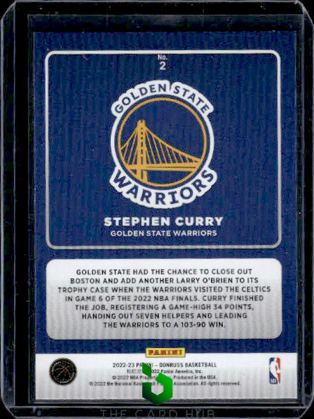 2022-23 Donruss #2 Stephen Curry Production Line