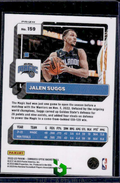 2022-23 Donruss Optic #159 Jalen Suggs Fast Break Holo