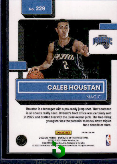 2022-23 Donruss Optic #229 Caleb Houstan Fast Break Pink #/25