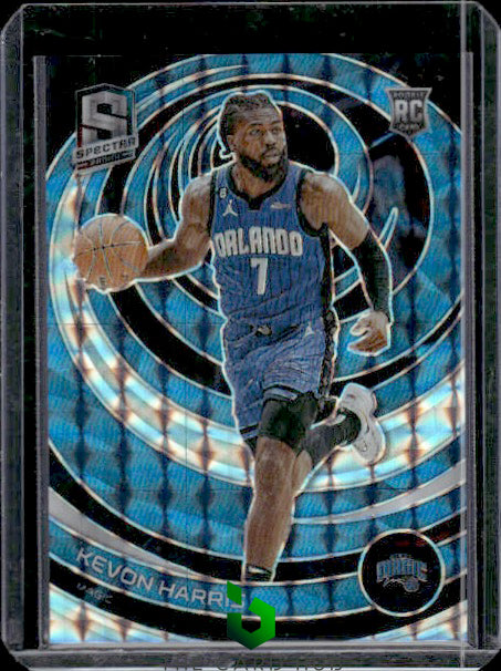 2022-23 Panini Spectra #155 Kevon Harris Interstellar #/99 RC