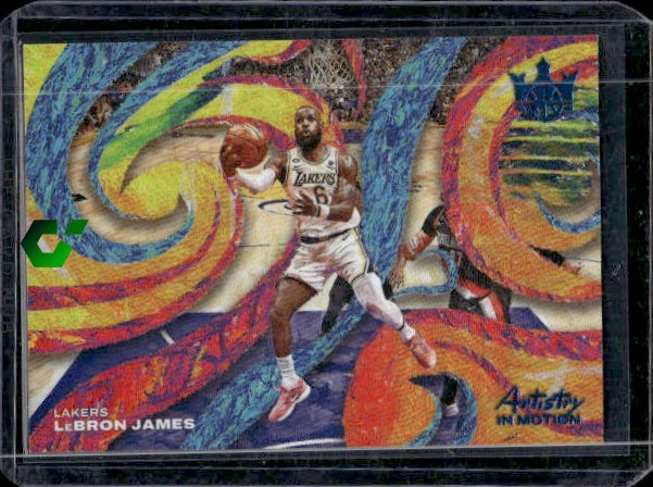 2022-23 Panini Court Kings #29 LeBron James Artistry in Motion Amethyst #/99